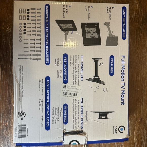 Core Innovations CWM490FM Wall Mount for TV, Flat Panel Display - Picture 4 of 5